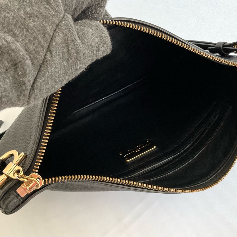 Salvatore Ferragamo Black Leather Clutch - Picture 3 of 5